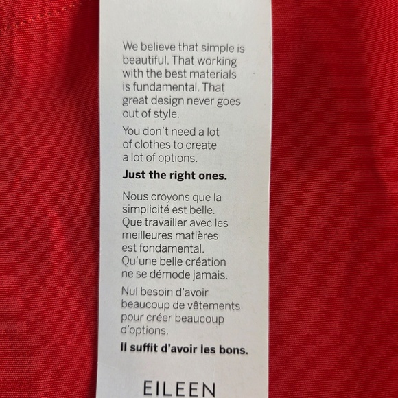 NWT Eileen Fisher M Red Maxi dress sleeveless slit summer wedding quest luxury - Picture 9 of 12